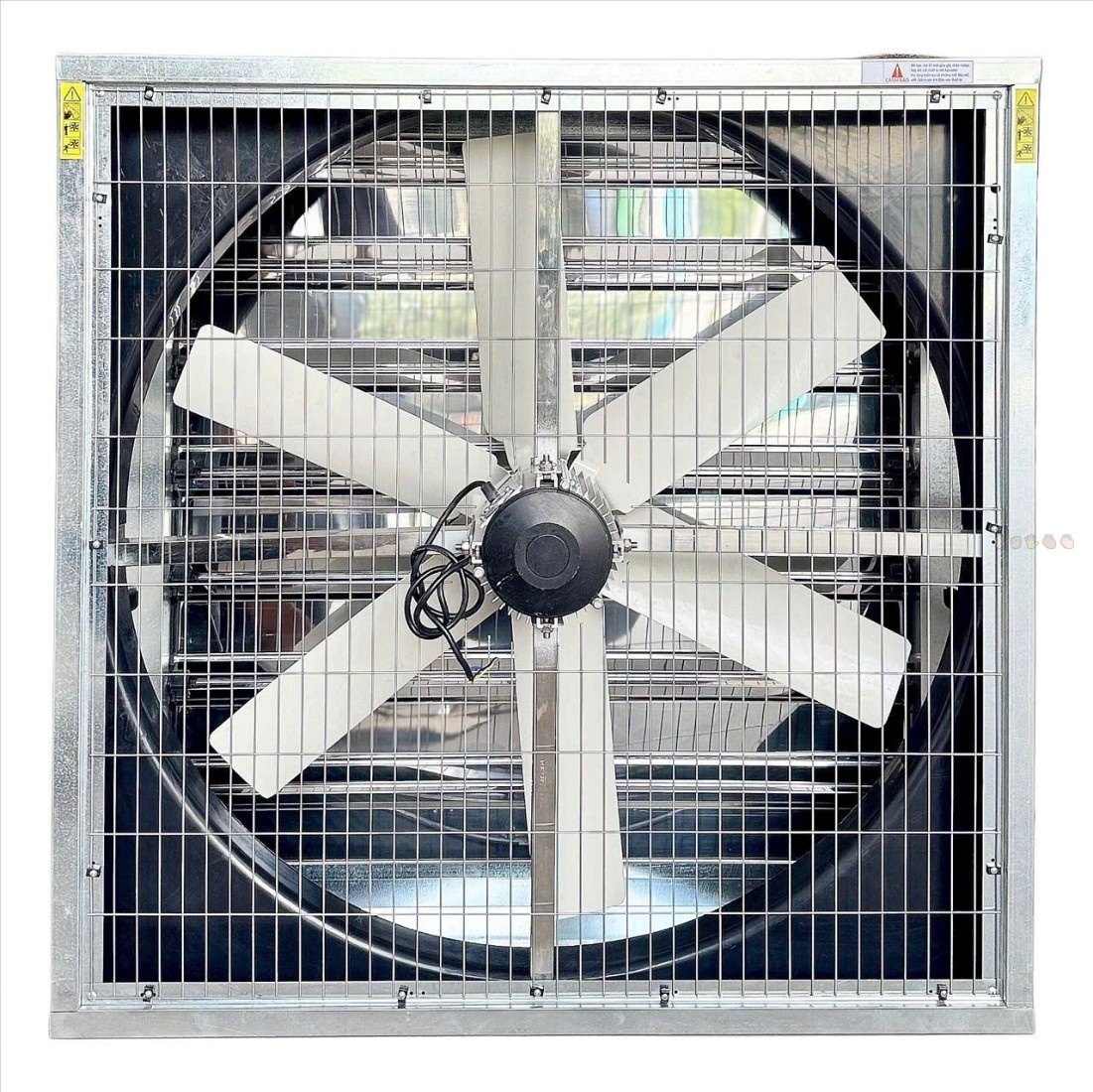 Quạt vuông tôn kẽm truyền động trực tiếp cánh COMPOSITE 6 lá